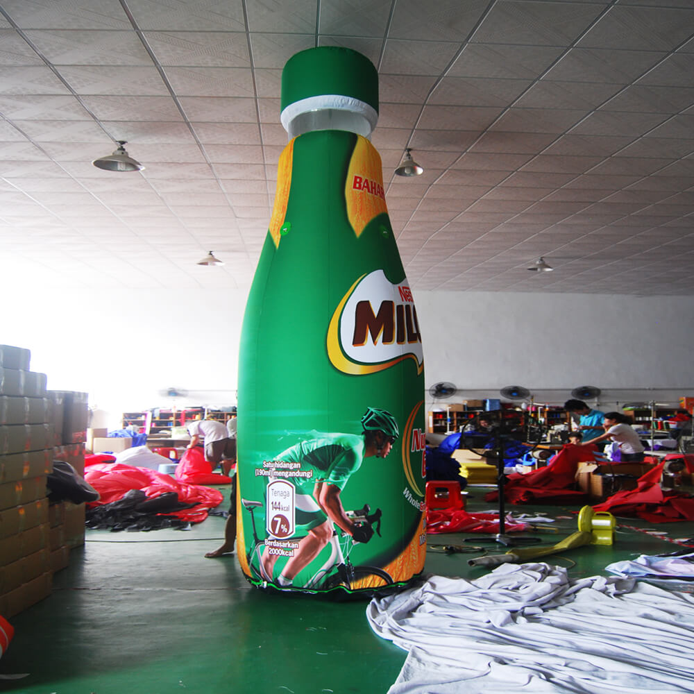 KeepFuns Giant Nestle Milo inflatable bottle model, chocolate malt beverage promotion inflatable model, supermarket event display props