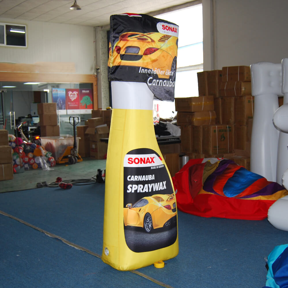 KeepFuns Giant SONAX Carnauba Spray Wax Inflatable Bottle Model for Automotive Products Promotion and Exhibition Props