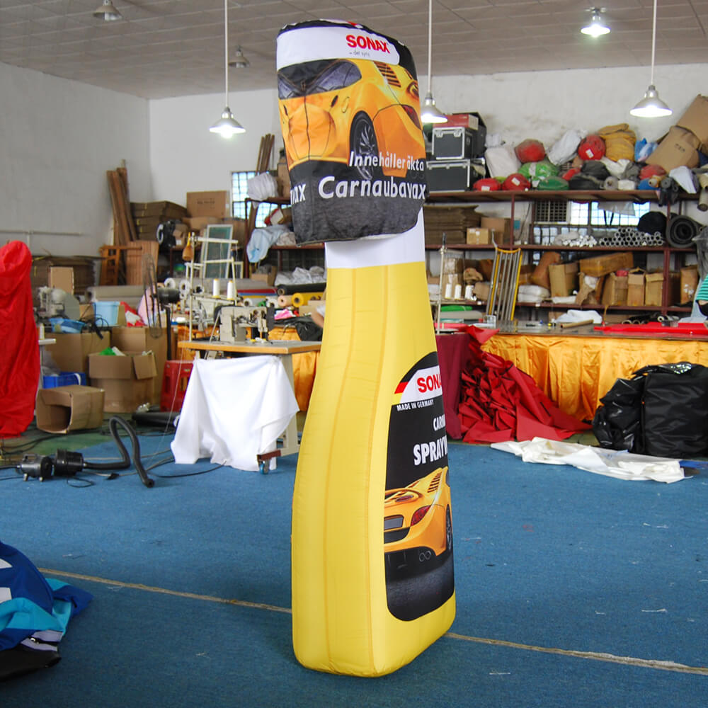 KeepFuns Giant SONAX Carnauba Spray Wax Inflatable Bottle Model for Automotive Products Promotion and Exhibition Props