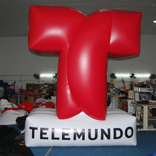 KeepFuns Giant Telemundo TV station inflatable logo model, media brand promotion inflatable model, event display props