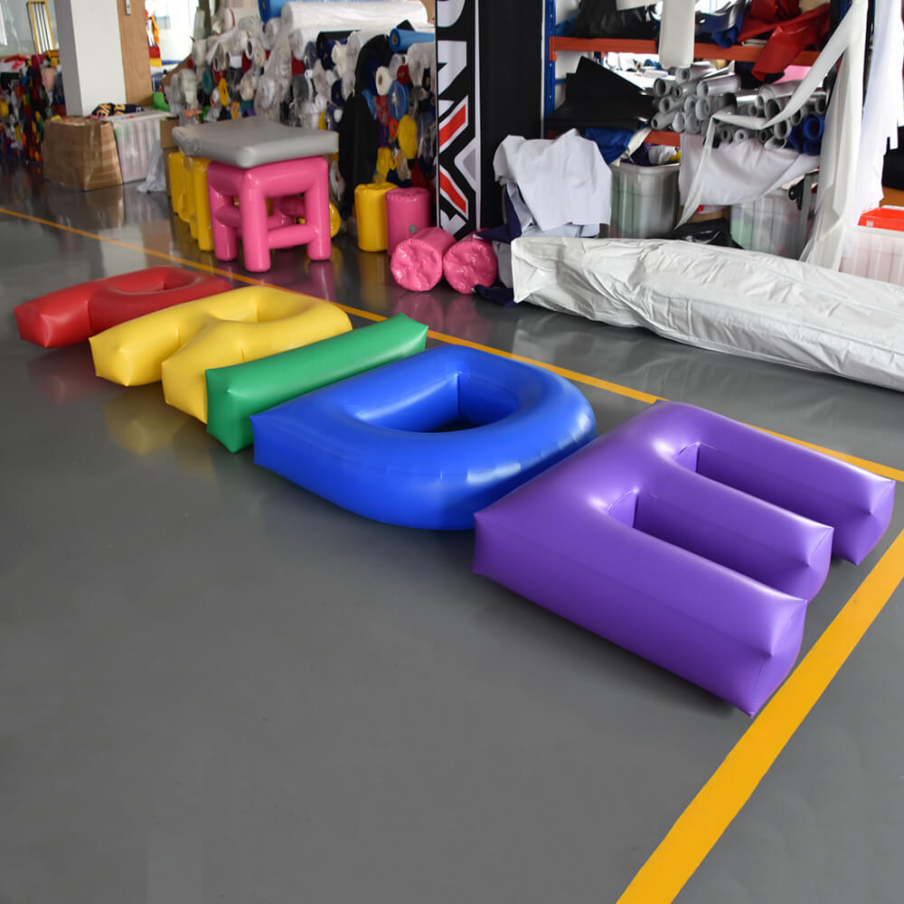 KeepFuns Giant colorful PRIDE letter inflatable model rainbow theme activity inflatable model gay pride month display props