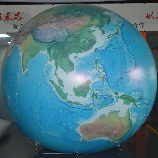 KeepFuns Giant inflatable globe model, simulated earth science display props, geography teaching promotional balloon