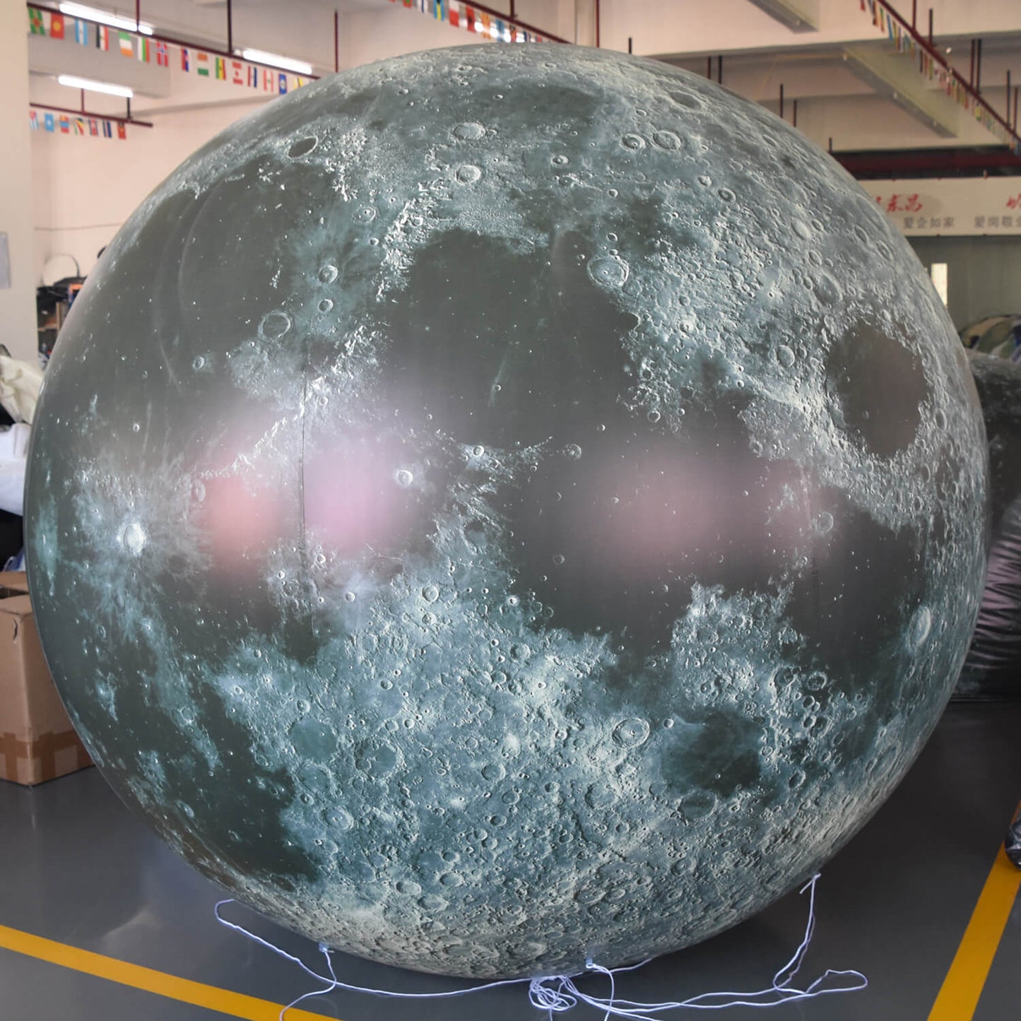 KeepFuns Giant inflatable moon model, simulated moon inflatable model, astronomy science exhibition props, planet theme decoration advertising balloon