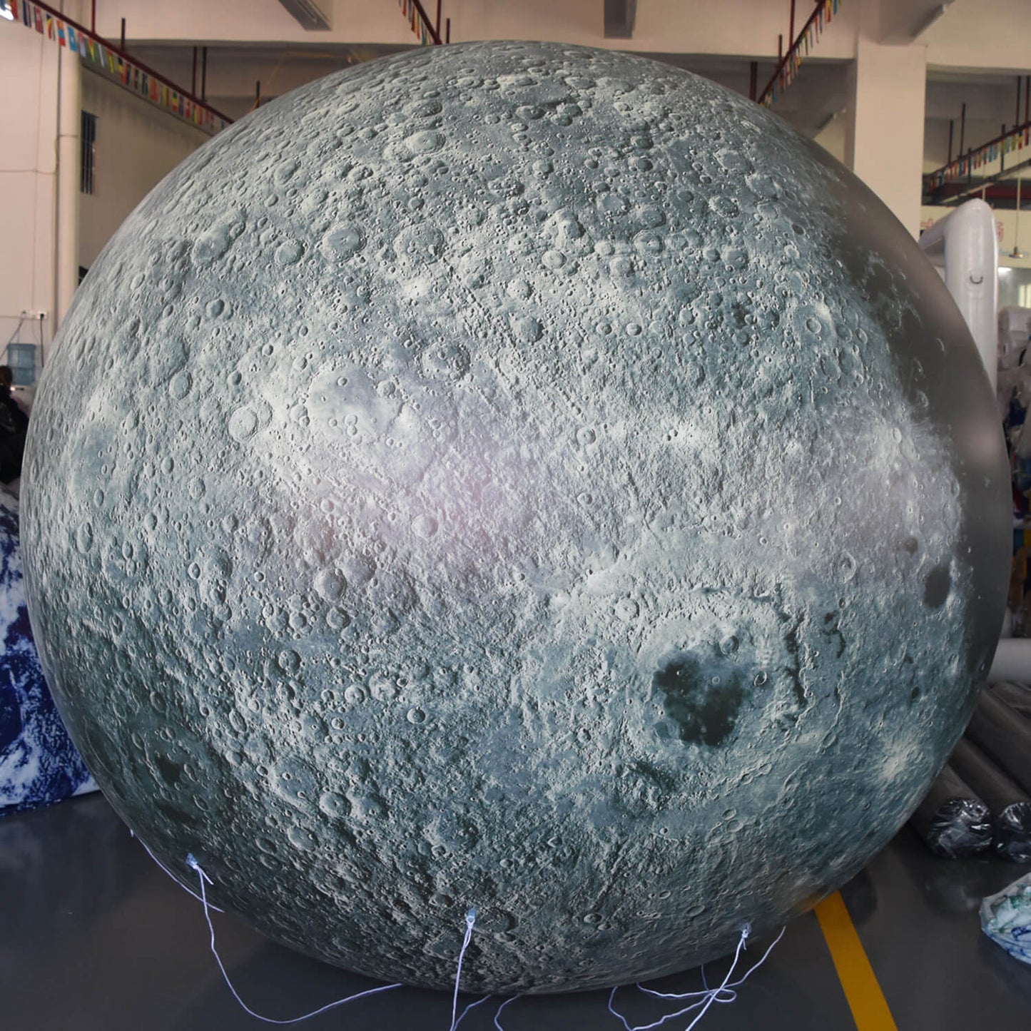 KeepFuns Giant inflatable moon model, simulated moon inflatable model, astronomy science exhibition props, planet theme decoration advertising balloon
