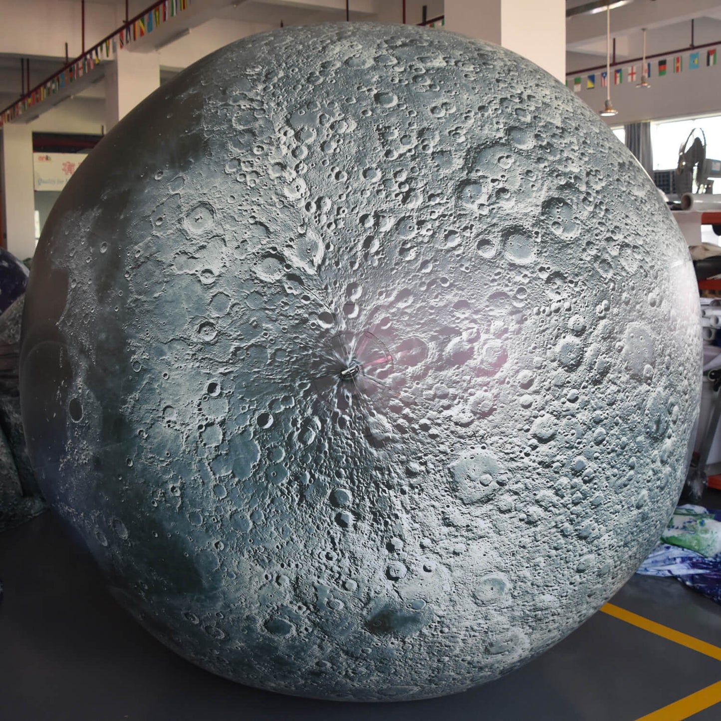 KeepFuns Giant inflatable moon model, simulated moon inflatable model, astronomy science exhibition props, planet theme decoration advertising balloon