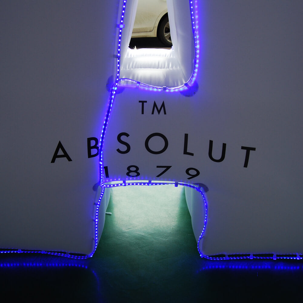 KeepFuns Giant lighted letter A inflatable model ABSOLUT brand promotion inflatable model night event luminous display props