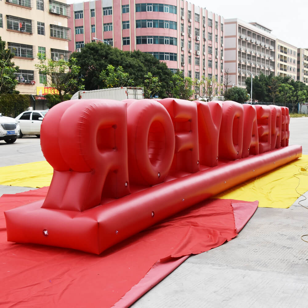 KeepFuns Giant red "#READYFOR" letter inflatable model, event theme display inflatable model, brand promotion decoration props