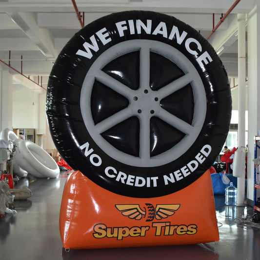 KeepFuns Giant tire inflatable model, automotive financial services promotional inflatable model, tire shop marketing display props