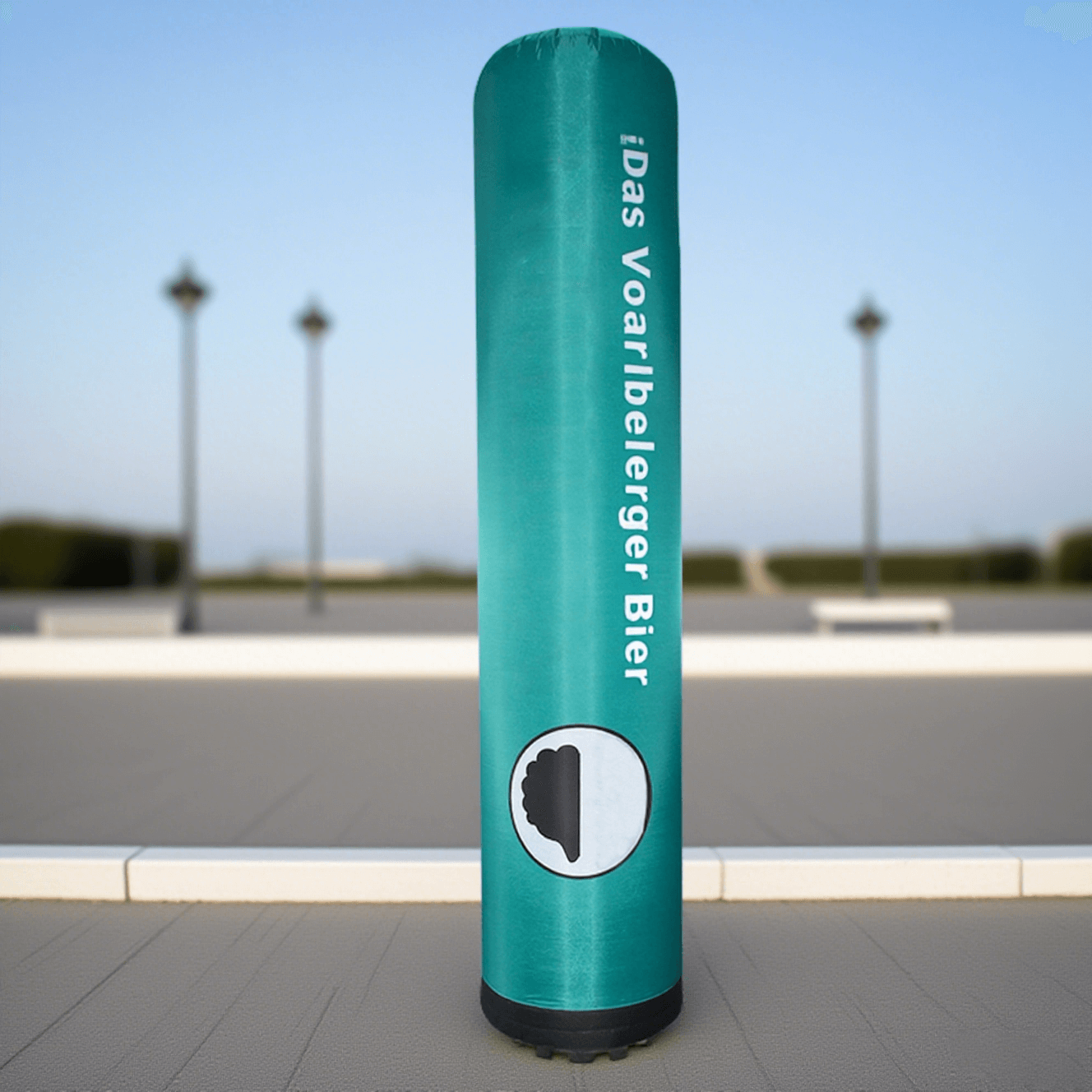 KeepFuns Green inflatable advertising lamppost beer brand promotion inflatable outdoor luminous publicity column props
