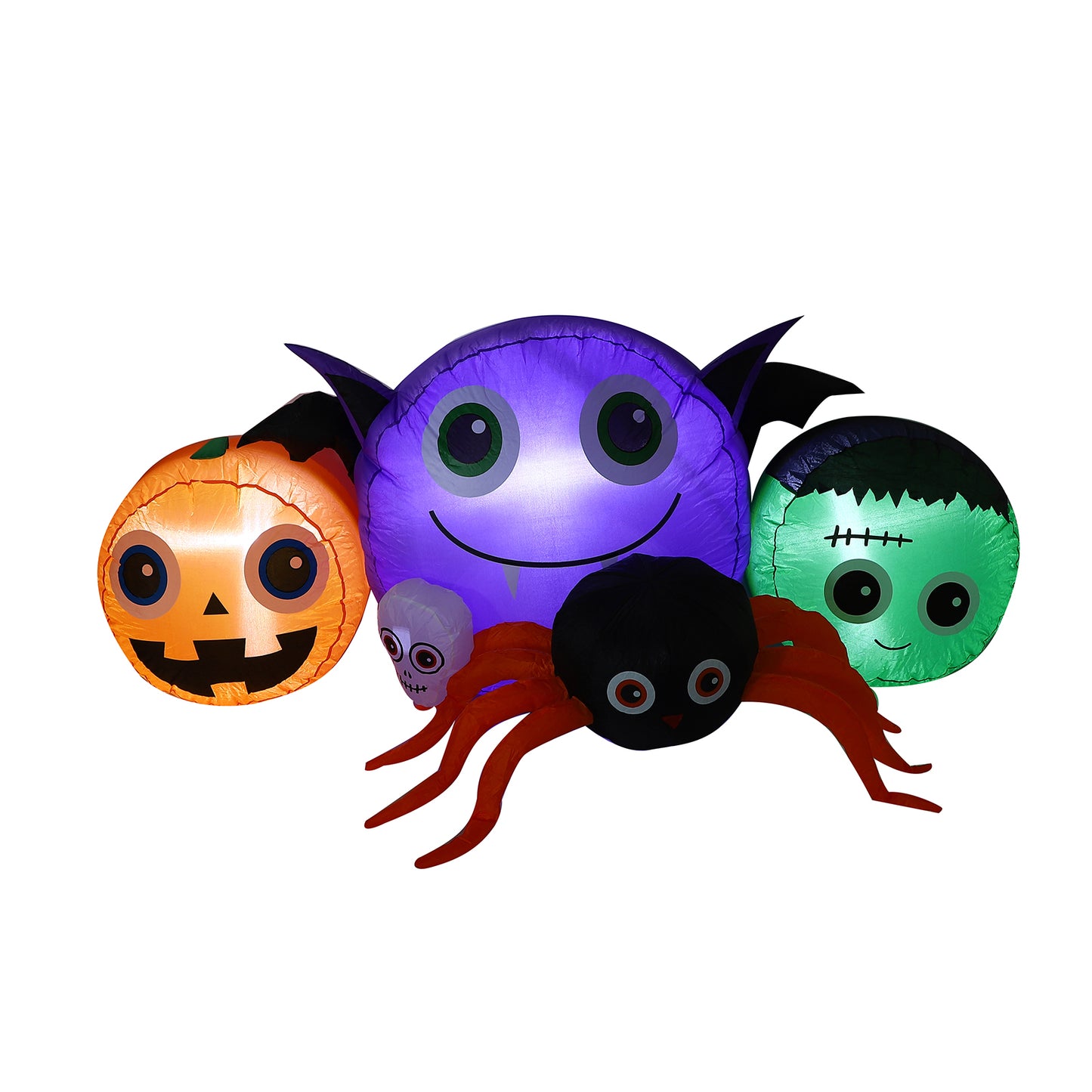 Halloween Inflatable Decoration Set Pumpkin Spider Monster Cartoon Shape Outdoor Garden Festival Decoration Props