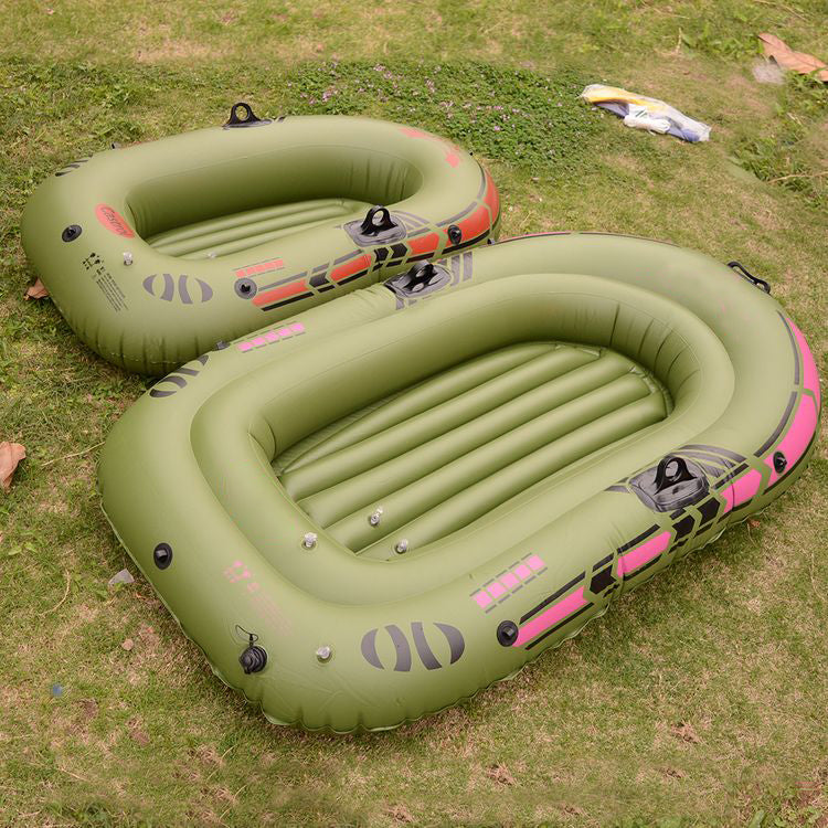 Inflatable boat fishing