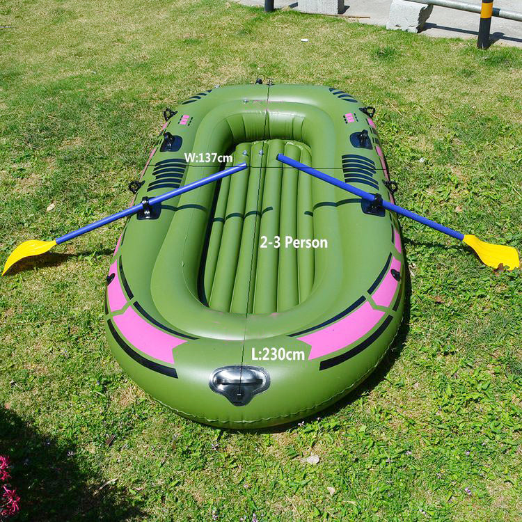 Inflatable boat fishing
