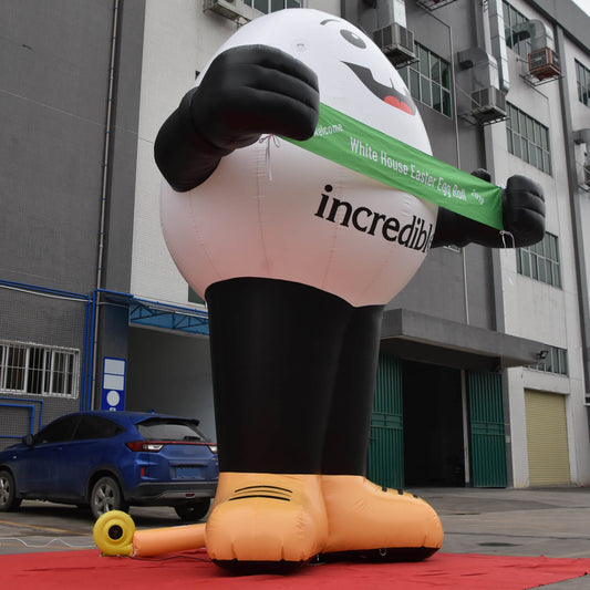 KeepFuns Inflatable Easter Egg Model White House Egg Roll Inflatable Model Holiday Theme Decoration Props