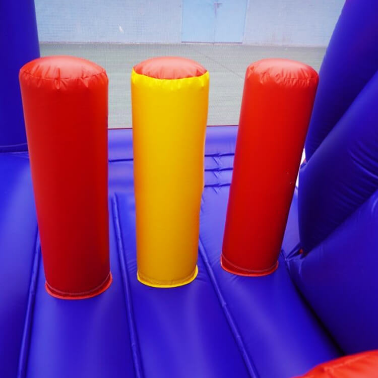 KeepFuns Inflatable Land Obstacle Race Equipment Blue and Red Parent-Child Interactive Competition Props