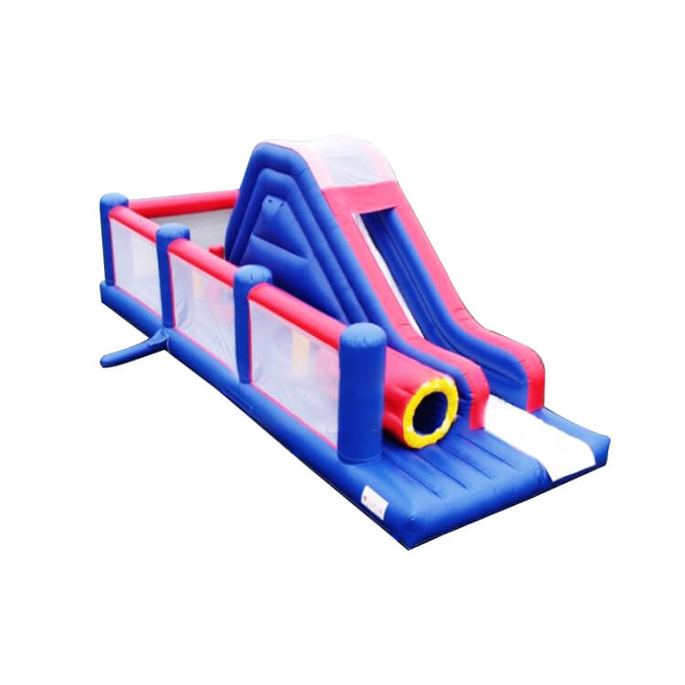 KeepFuns Inflatable Land Obstacle Race Equipment Blue and Red Parent-Child Interactive Competition Props