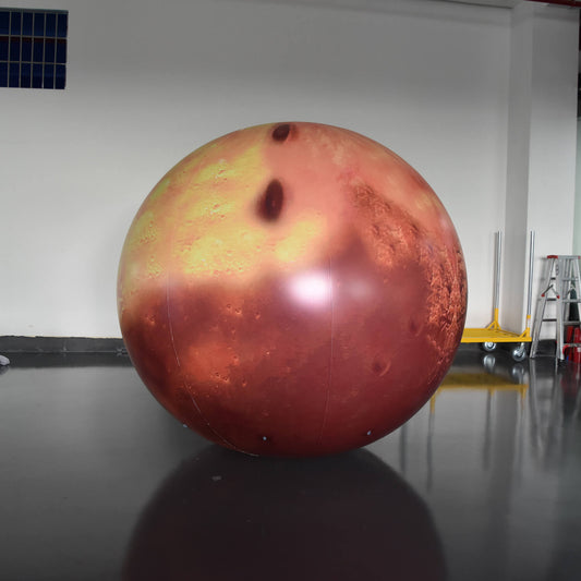 KeepFuns Inflatable Mars model, planet-themed advertising model, space science exhibition props, large simulated planet balloon