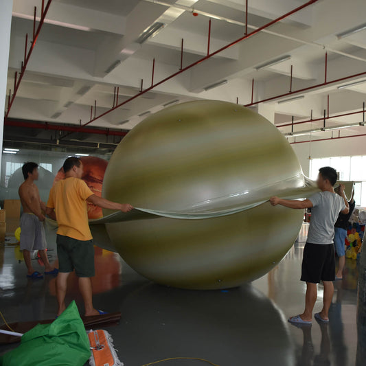 KeepFuns Inflatable Saturn model, large planet theme inflatable model, astronomy science exhibition props, simulated planet advertising balloon