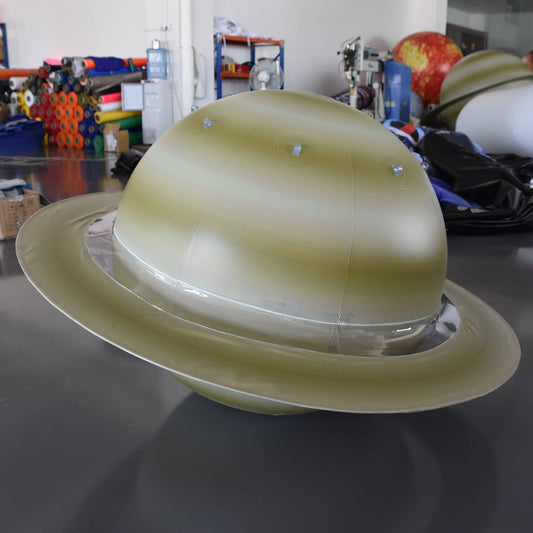 KeepFuns Inflatable Saturn model, large simulated planet inflatable model, astronomy science exhibition props, space theme event decoration balloon
