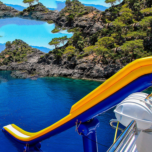 KeepFuns Inflatable Yacht Slide