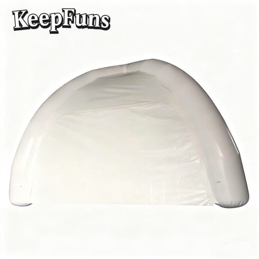 KeepFuns White inflatable four-leg tent, easy to set up, lightweight, sturdy, customizable in size, color and printed content, suitable for advertising, marketing activities, and outdoor events