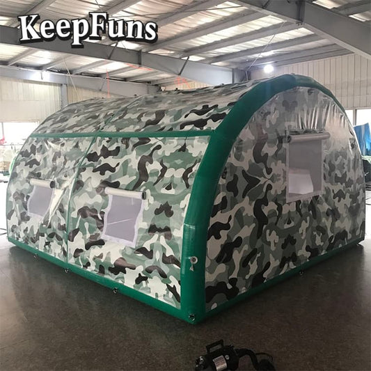 KeepFuns Inflatable Camping Tent - Logo Printable, Easy Setup for Camping, Picnics & Other Outdoor Activities