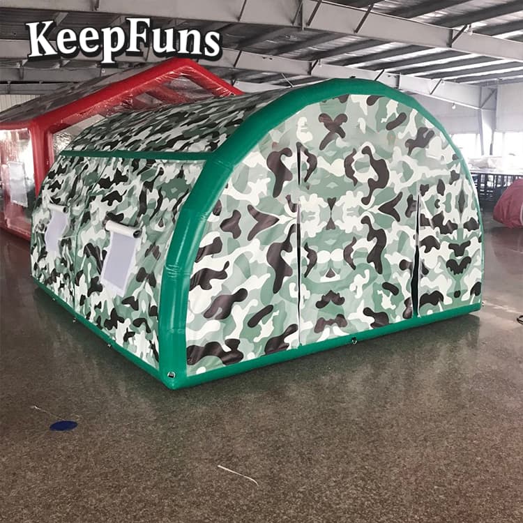 KeepFuns Inflatable Camping Tent - Logo Printable, Easy Setup for Camping, Picnics & Other Outdoor Activities