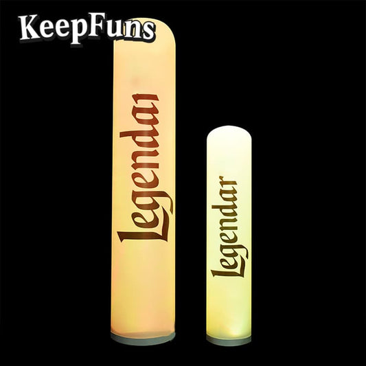 KeepFuns inflatable light pole, which can be customized in color and printed content, inflates quickly, and is suitable for store promotions, advertising, other commercial activities, etc.