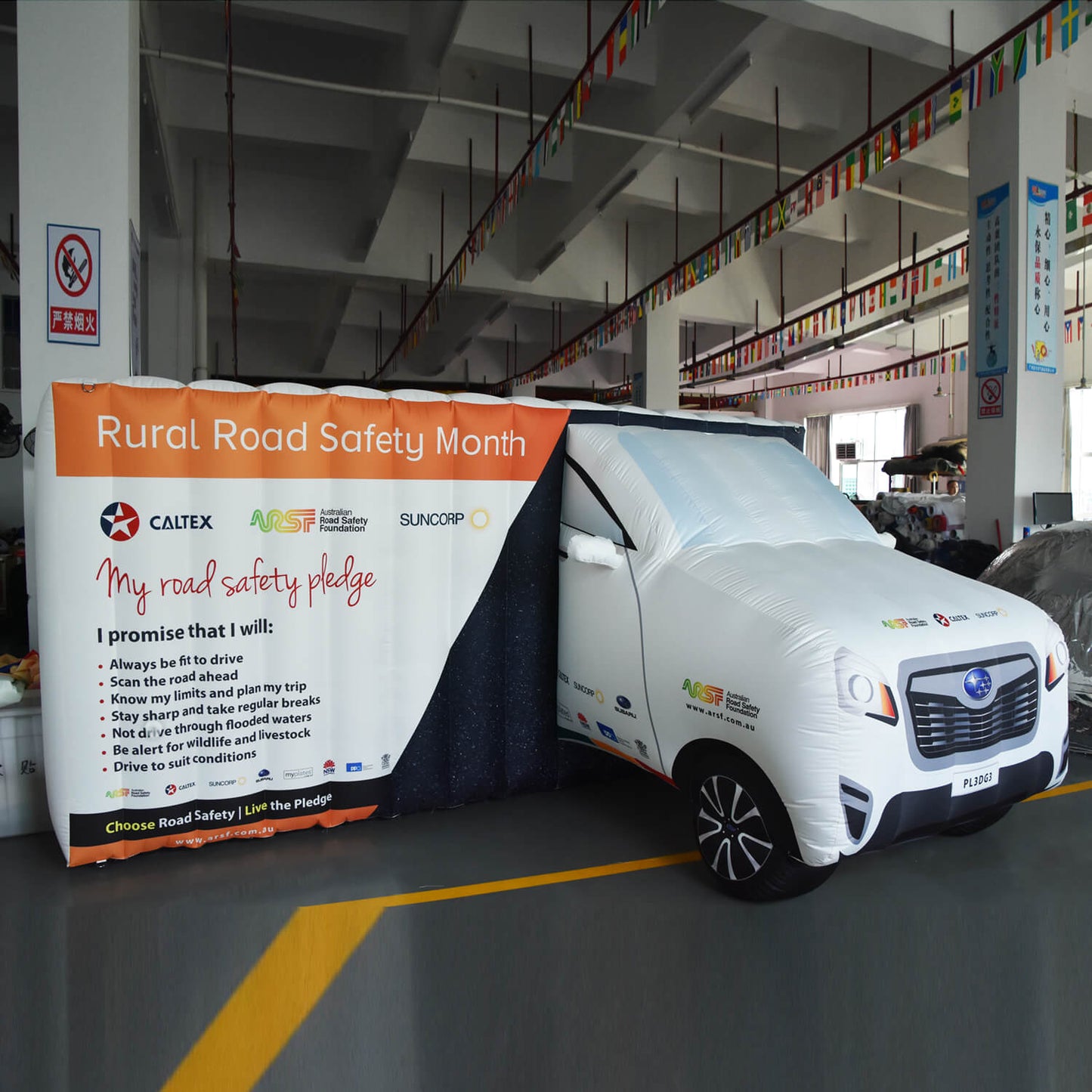 KeepFuns Inflatable car models for road safety promotions, public welfare events, and brand promotion props
