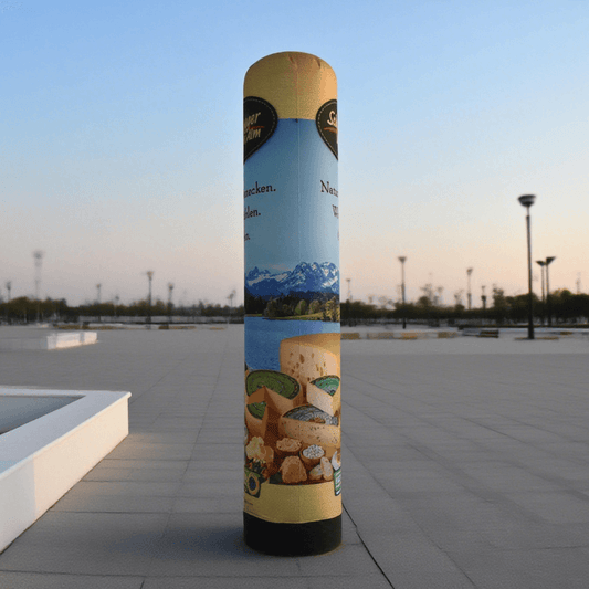 KeepFuns Inflatable cheese brand advertising column, food promotion display inflatable model, outdoor exhibition promotion props