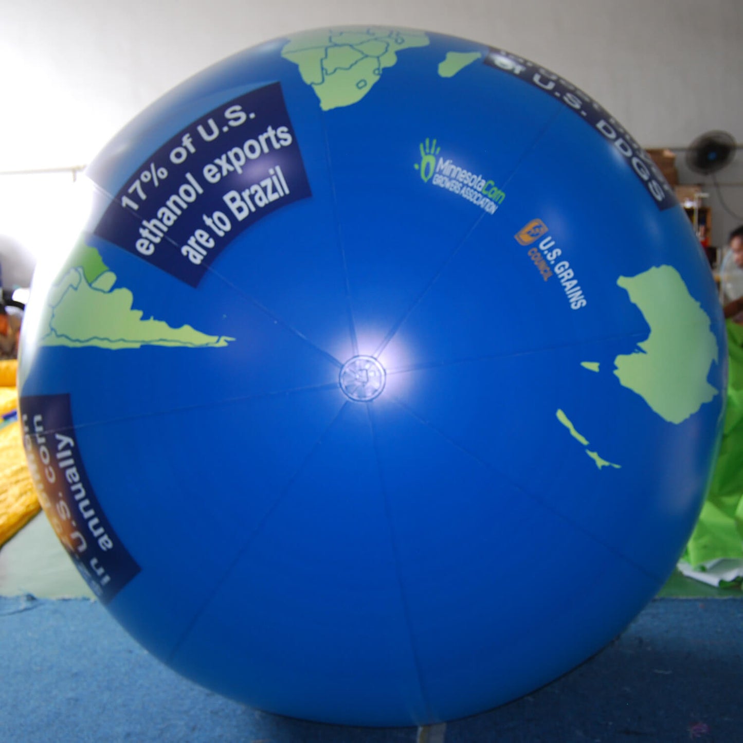 KeepFuns Inflatable globe for geography science promotion, Minnesota corn export promotion, large teaching display props