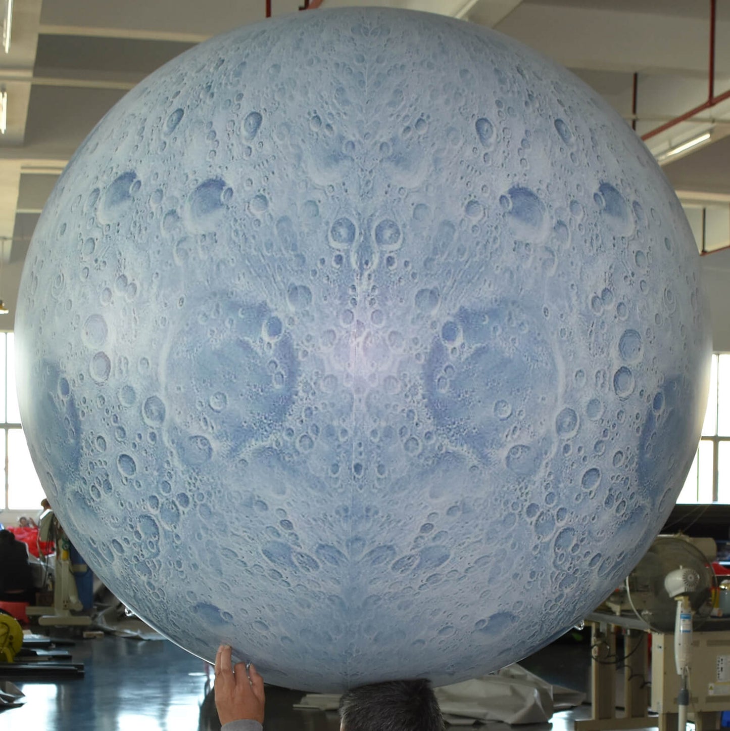 KeepFuns Inflatable moon model, large simulated moon inflatable model, astronomy science exhibition props, planet theme decoration advertising balloon