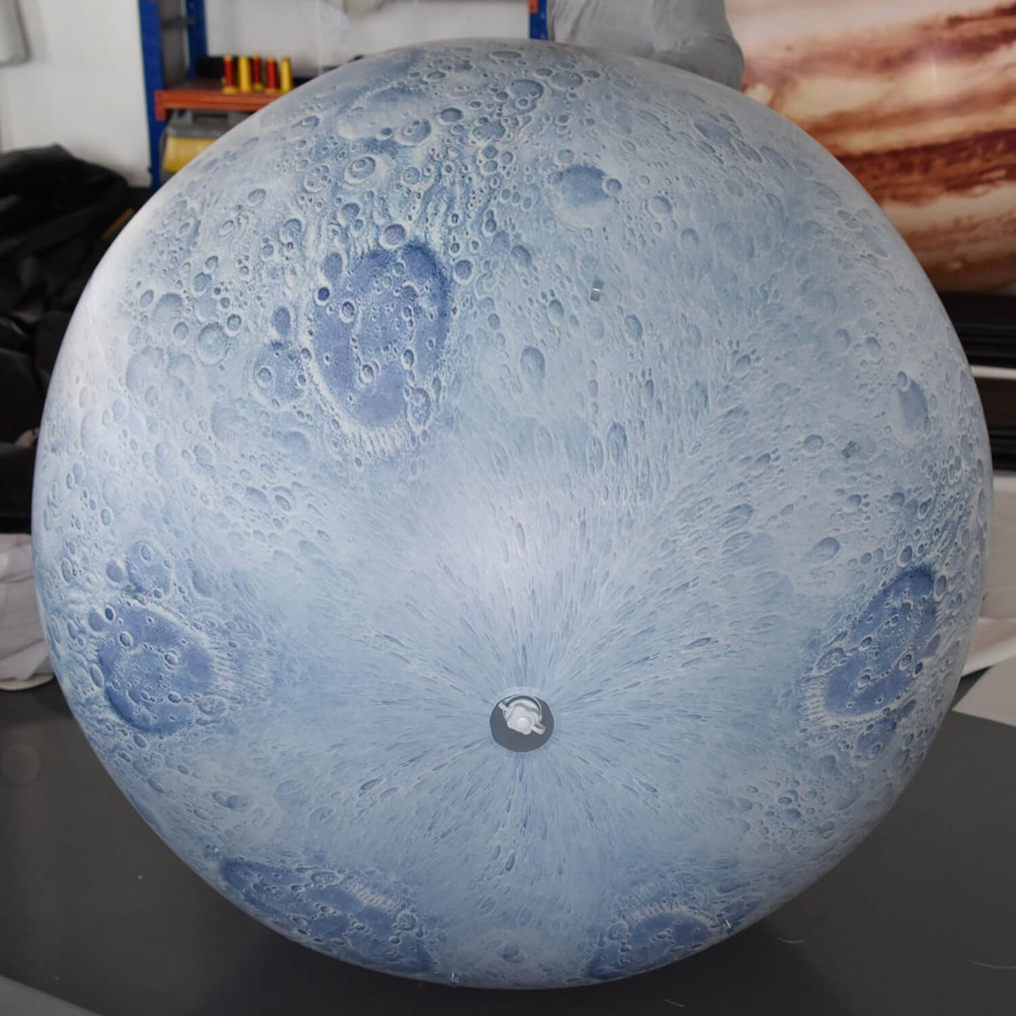 KeepFuns Inflatable moon model, large simulated moon inflatable model, astronomy science exhibition props, planet theme decoration advertising balloon
