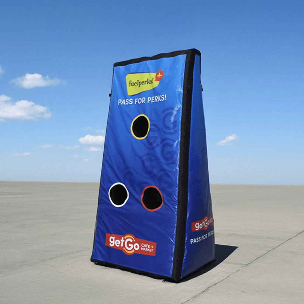 KeepFuns Inflatable pitching game props blue outdoor team building throwing target parent-child interactive fun pitching target portable inflatable sports toy