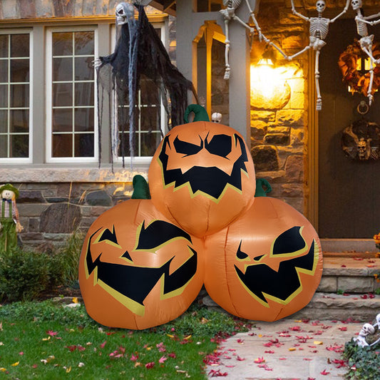 Inflatable Halloween Pumpkin Combo, Halloween Decorations Outdoor Inflatables Pumpkin,Halloween Blow Up Yard Outdoor Decorations