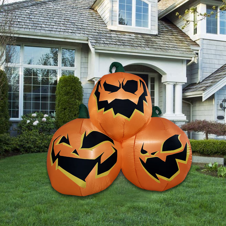 Inflatable Halloween Pumpkin Combo, Halloween Decorations Outdoor Inflatables Pumpkin,Halloween Blow Up Yard Outdoor Decorations