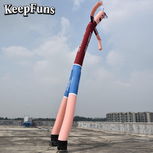 KeepFuns Cartoon Humanoid Inflatable Dancer Advertising Model Activity Drainage Inflatable Model Outdoor Promotional Props