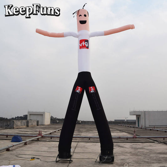 KeepFuns Cartoon Humanoid Inflatable Dancer Advertising Model Activity Drainage Inflatable Model Outdoor Promotional Props