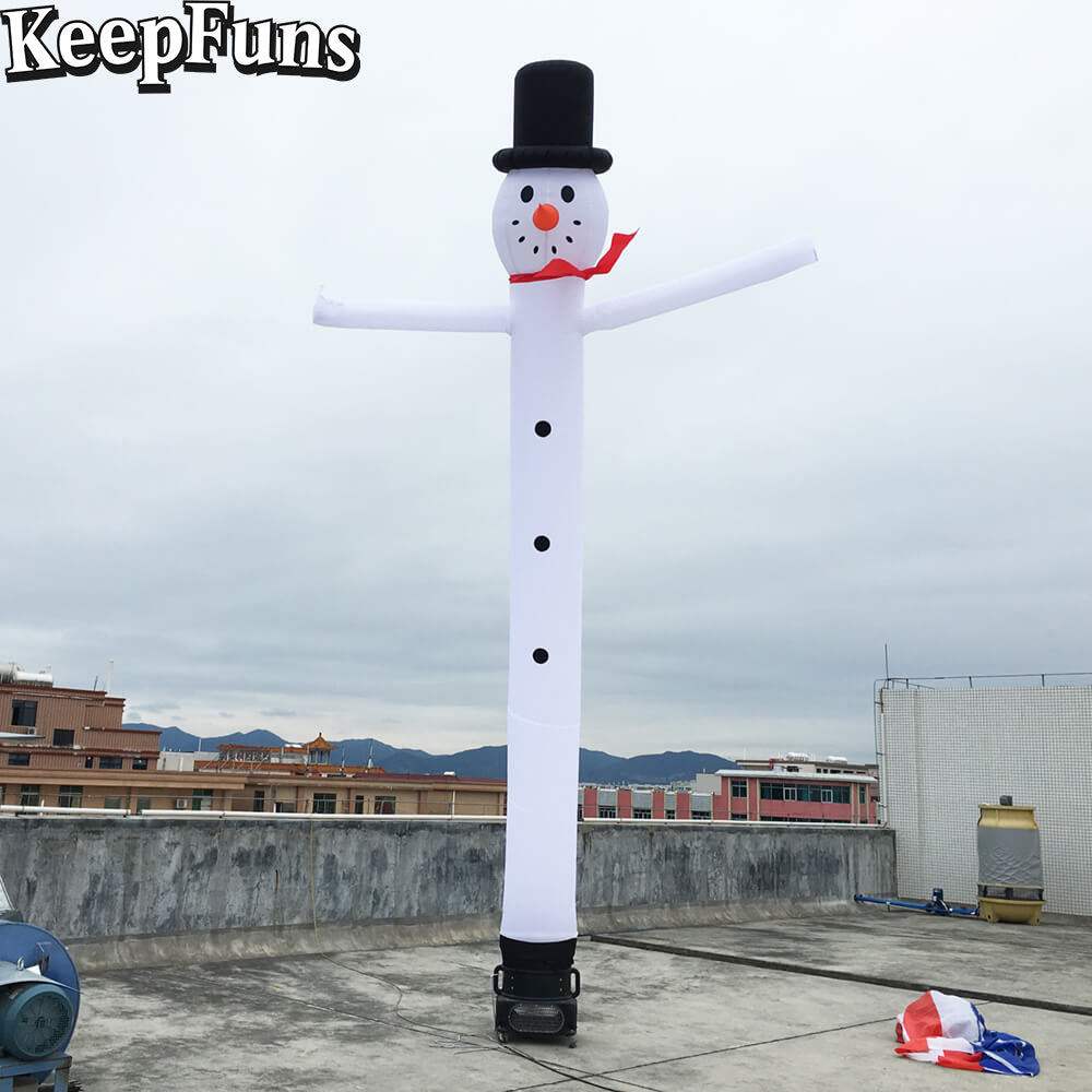 KeepFuns Christmas Snowman Inflatable Dancing Star Advertising Model Holiday Drainage Inflatable Model Outdoor Christmas Decoration Props