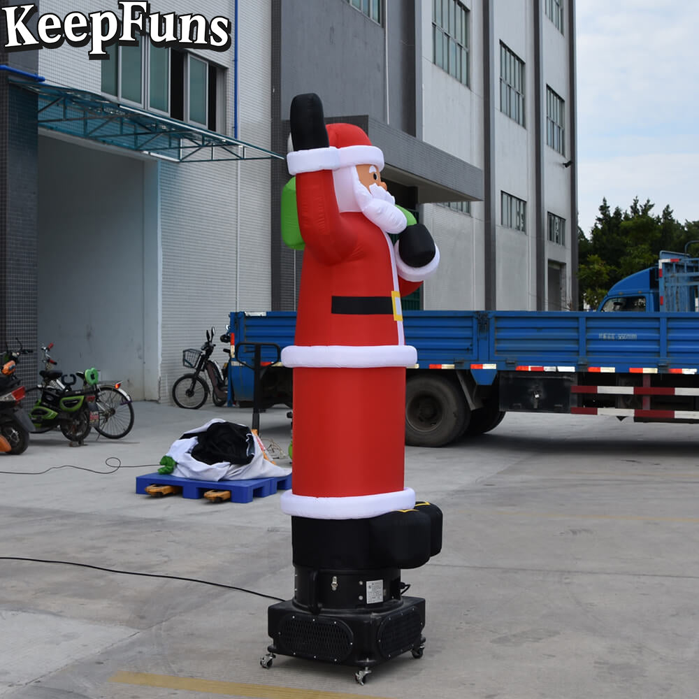 KeepFuns Christmas inflatable Santa Claus dancing star advertising model holiday drainage inflatable model outdoor Christmas decoration props