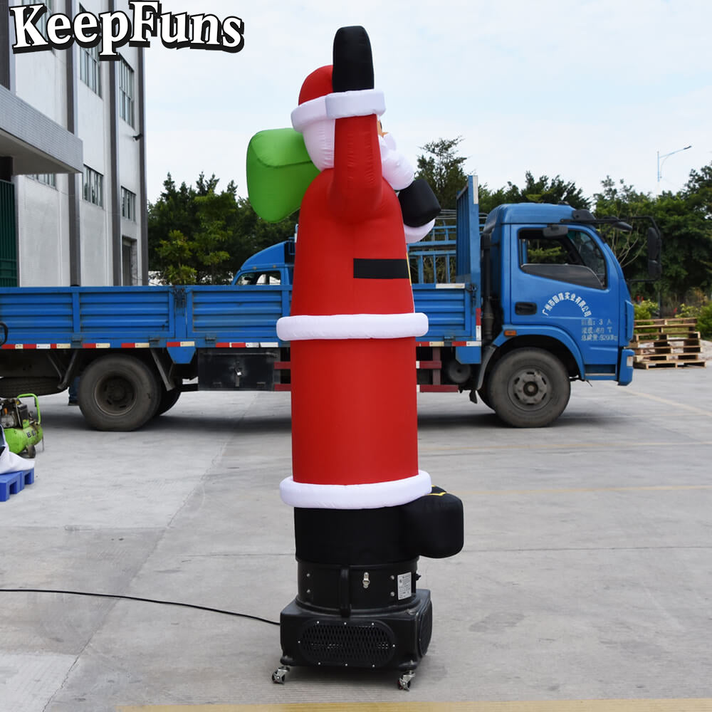 KeepFuns Christmas inflatable Santa Claus dancing star advertising model holiday drainage inflatable model outdoor Christmas decoration props
