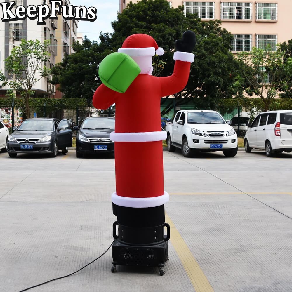 KeepFuns Christmas inflatable Santa Claus dancing star advertising model holiday drainage inflatable model outdoor Christmas decoration props
