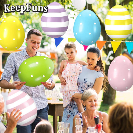 KeepFuns Easter Egg Inflatable Decoration - Inflatable Model for Indoor and Outdoor Festive Atmosphere Decoration