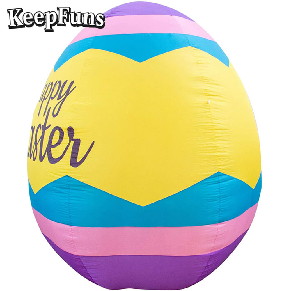 KeepFuns Easter Egg Inflatable Decoration - Outdoor Yard Festive Atmosphere Decoration Inflatable