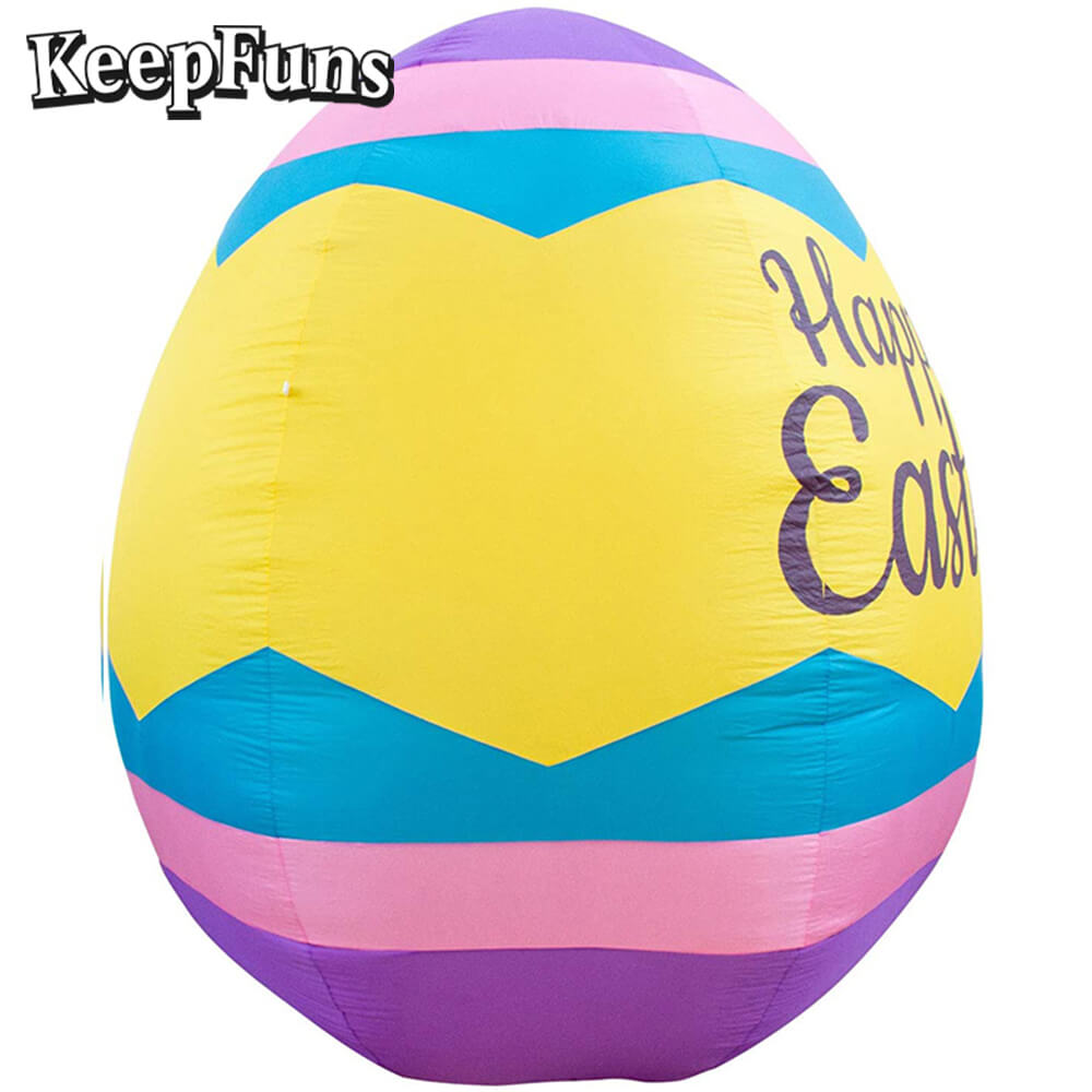 KeepFuns Easter Egg Inflatable Decoration - Outdoor Yard Festive Atmosphere Decoration Inflatable