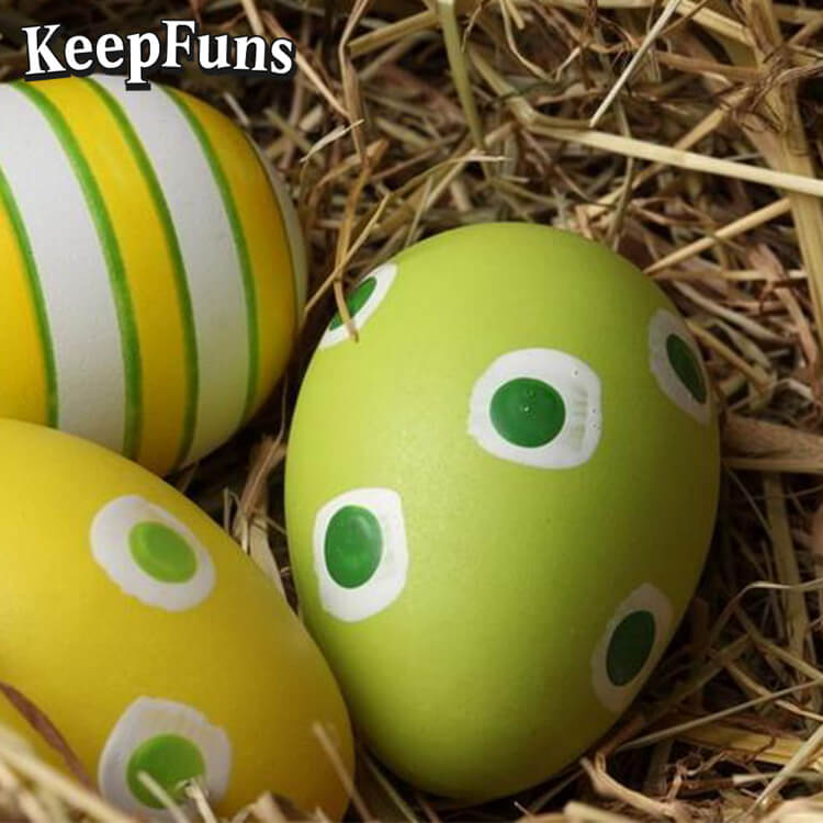 KeepFuns Easter Egg Inflatable Decoration Set - Inflatable Model for Outdoor, Yard and Indoor Holiday Decorations