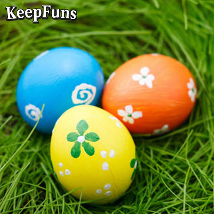 KeepFuns Easter Egg Inflatable Decoration Set - Inflatable Model for Outdoor, Yard and Indoor Holiday Decorations