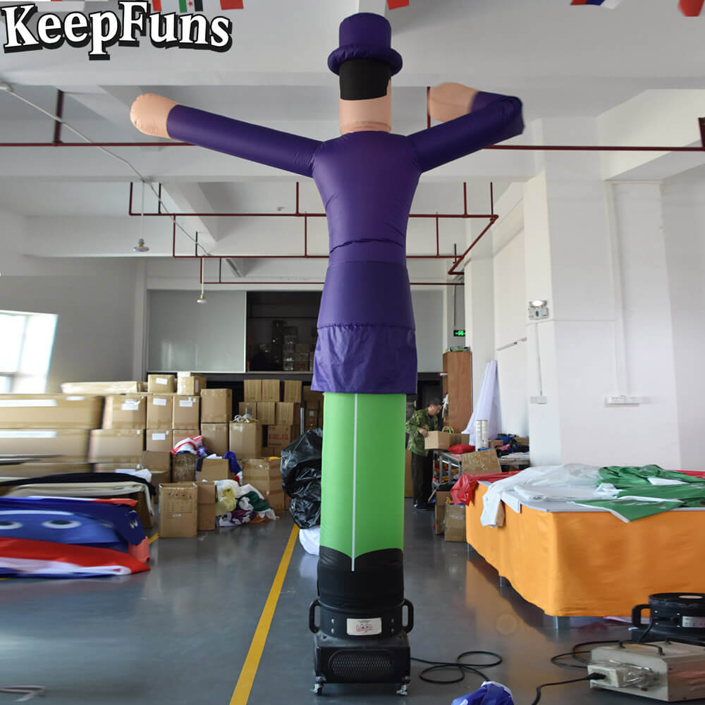 KeepFuns Gentleman Shape Inflatable Dancer Advertising Model Activity Drainage Inflatable Model Outdoor Promotional Props