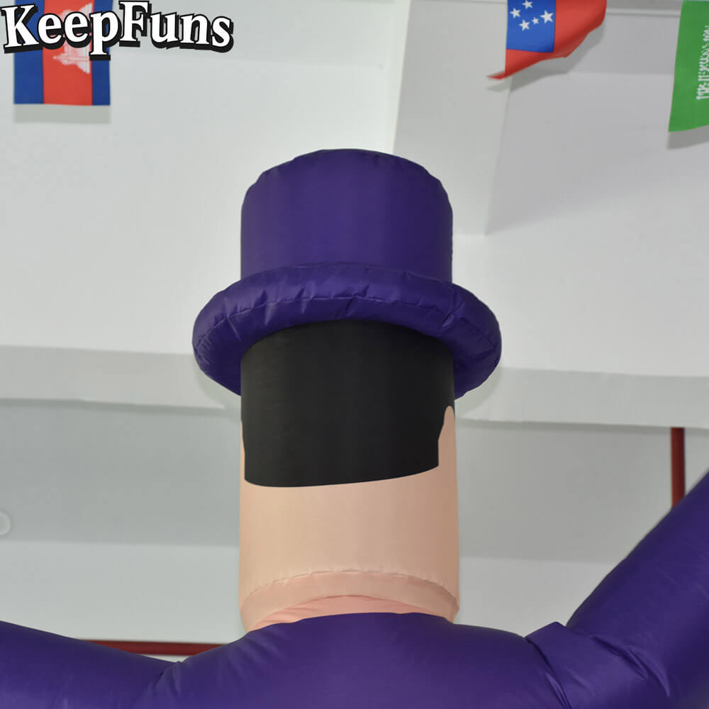 KeepFuns Gentleman Shape Inflatable Dancer Advertising Model Activity Drainage Inflatable Model Outdoor Promotional Props