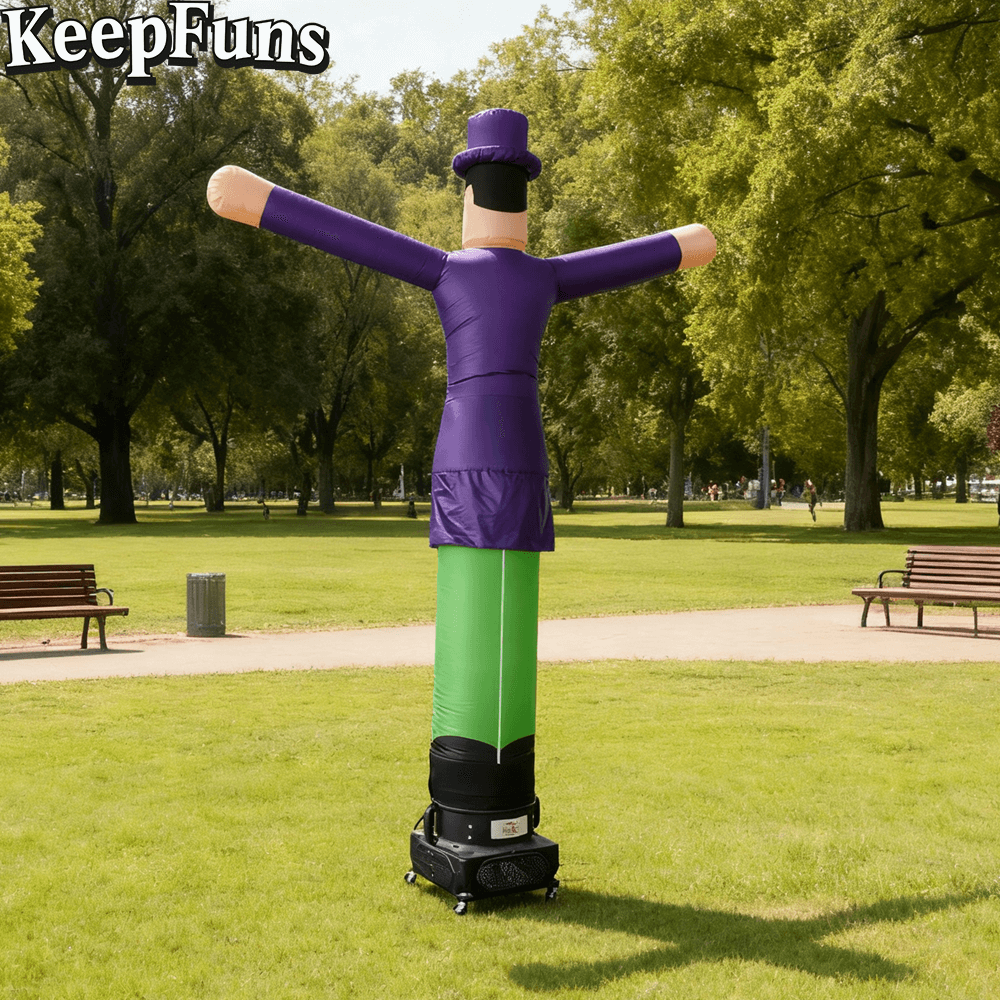 KeepFuns Gentleman Shape Inflatable Dancer Advertising Model Activity Drainage Inflatable Model Outdoor Promotional Props