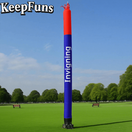 KeepFuns Inflatable Dancer Advertising Model Red and Blue Air Dancer Activity Drainage Inflatable Props